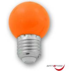 Orange LEDs LED Leuchtmittel G45 orange E27 1W SATISFIRE