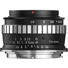 Canon RF-S Camera Lenses TTArtisan 23mm f/1.4 Lens for Canon EOS RF, Black/Silver