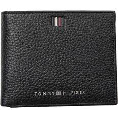 Tommy Hilfiger Lommebøker & Nøkkelholdere Tommy Hilfiger Small Leather Credit Card Bifold Wallet - BLACK
