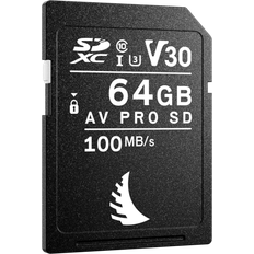 Angelbird SD Card AV PRO 64GB V30 SDXC, 64 GB, UHS-I Speicherkarte, Schwarz