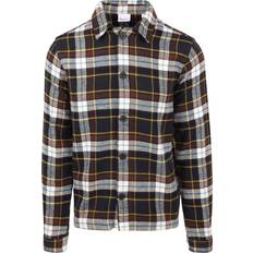 Knowledge Cotton Apparel Klær Knowledge Cotton Apparel Big Checked Heavy Flannel Overshirt Blue Check
