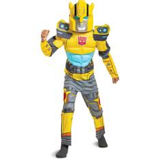 Costumes Disguise Transformers Muscle Bumblebee Child Costume Gray/Yellow