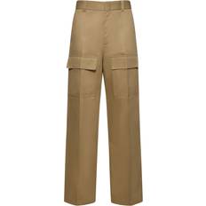 Gucci Pants Gucci Wide-leg cotton cargo pants brown