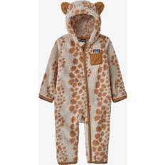 Pelz Kinderbekleidung Patagonia Baby's Furry Friends Bunting Overall Months, brown/sand