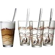 Glas Espressotassen Ritzenhoff & Breker latte macchiato gläser-set, 4-gläser löffel Espressotasse