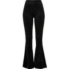 Urban Classics Strømpebukser & Stay-ups Urban Classics Leggings Ladies’ high-waist rib velvet leggings til Damer svart