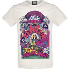 Amplified unisex adult electric magic led zeppelin t-shirt white Weiß White