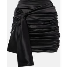 Skirts Dolce & Gabbana Black Bow Miniskirt IT