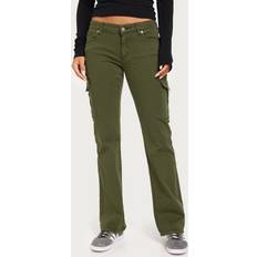 Dame - Grønne Jeans Abrand Jeans Bootcut jeans Army Green Low Boot Cargo Jeans