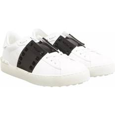 Valentino Schuhe Valentino White and Black Calf Leather Sneakers EU38/US8