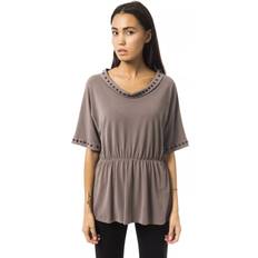 Byblos Gray Polyester Tops & Women's T-Shirt