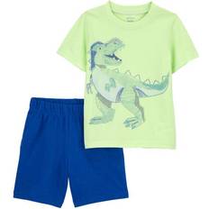 S Other Sets Children's Clothing Carter's Baby Boys 2-Piece Dinosaur Tee & Short Set 3M Green/Navy