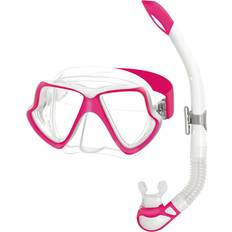Schnorchel-Sets reduziert Mares Aquazone Combo Wahoo Neon, Combo bestehend aus Maske und Schnorchel Erwachsene – Unisex, Pink/Weiß Trasparent