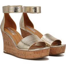 Buckle Espadrilles Franco Sarto Women's Clemens Wedge Dress Sandals Gold Synthetic