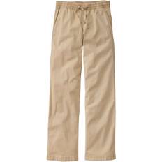 Chinos - Women Pants Lakewashed Pull-on Chinos, Mid-Rise Wide-Leg Boulder Petite, Cotton L.L.Bean