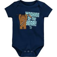 Children's Clothing Outerstuff Infant Deep Sea Blue Seattle Kraken Star Wars Wookie of the Year Bodysuit