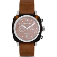 Uhren Briston Watches Clubmaster Classic 40mm Acetate/Edelstahl/Textil Einheitsgröße Braun