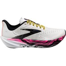 Brooks Women Sneakers Brooks Women's Hyperion Max Running Shoes, 6.5, White/Black/Pink Holiday Gift