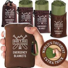 Don't Die In The Woods World’s Toughest Emergency Blankets 4-Pack