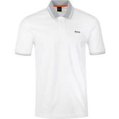 Boss Orange Pe Glitch Knit Polo T Shirt White