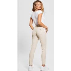 Guess Women Jeans Guess Pearl Shape Up High-rise Skinny Jeans Beige