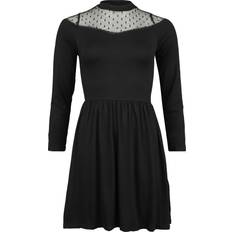 Kjoler på salg Outer Vision Kort kjole Dress Morticia til Damer svart
