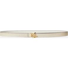 Damen - Weiß Gürtel Lauren Ralph Lauren Reversable Skinny Belt Mehrfarbig