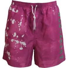 DSquared2 Swimwear DSquared2 Pink Tie Dye Logo Men Beachwear Shorts Men's Swimwear