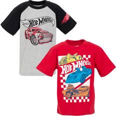 Children's Clothing Hot Wheels Toddler Boys Pack Graphic T-Shirts Gray/Red 2T