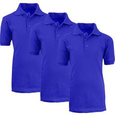 Private Label Kid's School Uniform Polo 3-pack - Royal Blue