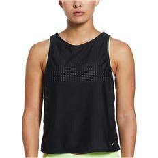 Nike Tankinis Nike Women's Horizon Stripe Convertible Layered Swim Tankini Black