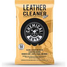 Interior Cleaners Chemical Guys PMWSPI20850 Leather Cleaner Wipes Mega 50 Pack