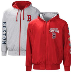 G-III Sports by Carl Banks Jackets & Sweaters G-III Sports by Carl Banks Men's Red/Gray Boston Red Sox Southpaw Reversible Raglan Hoodie Full-Zip Jacket Red, Gray Red/Gray