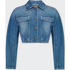 Versace Outerwear Versace Short denim jacket medium_blue