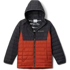 Down Jackets Children's Clothing Columbia Boys' Toddler Powder Lite Hooded Jacket- Red 4T