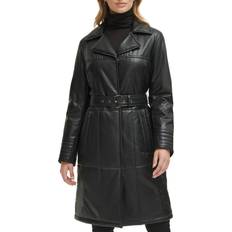 Outerwear on sale Kenneth Cole Belted Trench Coat - Black