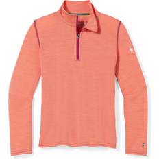 Orange Base Layer Children's Clothing Smartwool Youth Classic Thermal ¼ Zip Base Layer, Boys' Medium, Sunset Coral Ht Holiday Gift