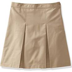 Classroom School Uniforms Girls' Little Kick Pleat Skirt, Khaki, 4.0