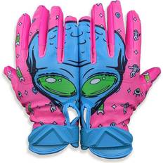 Junior Goalkeeper Gloves Battle Sports Alien Adult Football Receiver Gloves Pink
