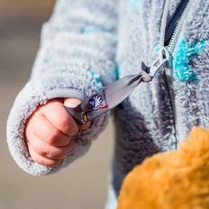 Grau Jumpsuits Hoppediz Baby Overall mit Umschlagbündchen grau-türkis
