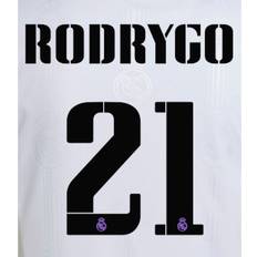 Real Madrid 2022/23 Home Rodrygo #21 Jersey Name Set