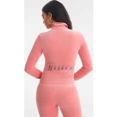 Juicy Couture Outerwear Juicy Couture Ombre Bling Cotton Velour Mockneck Track Jacket