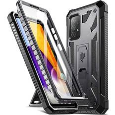 Mobile Phone Accessories Poetic Spartan Case for Samsung Galaxy A72 Full Body Rugged Case with Kickstand Metallic Gun Metal