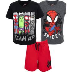 Children's Clothing Marvel Spidey and His Amazing Friends Toddler Boys Piece Outfit Set Black/Red/Grey 4T