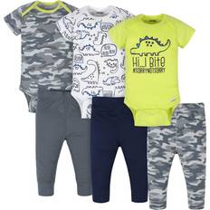 Girls Jumpsuits Children's Clothing Onesies Brand Baby Boys Bodysuits & Pants Set 6-Piece Outfit Set Sizes NB-12M