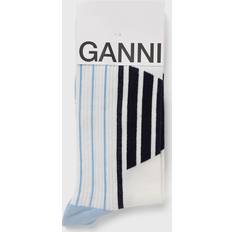 Ganni Unterwäsche Ganni Sporty Socks women Socks blue beige in Größe:XS/S