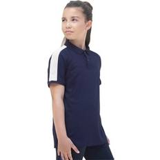 Knapper Overdeler Finden & Hales Contrast Panel Pique Polo Shirt Navy 5-6 Years
