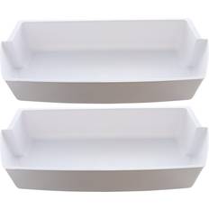 KITCHEN BASICS 101: 2-Pack Door Shelf Bins 2187172 Replacement for Frigidaire Whirlpool Refrigerator PS328468