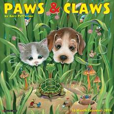 Willow Creek Press Office Supplies Willow Creek Press 2024 Humor & Comics Monthly Paws n Claws, January To December