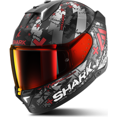 Herren Motorradausrüstung Shark SKWAL i3 HELLCAT MATT schwarz-rot-grau matt